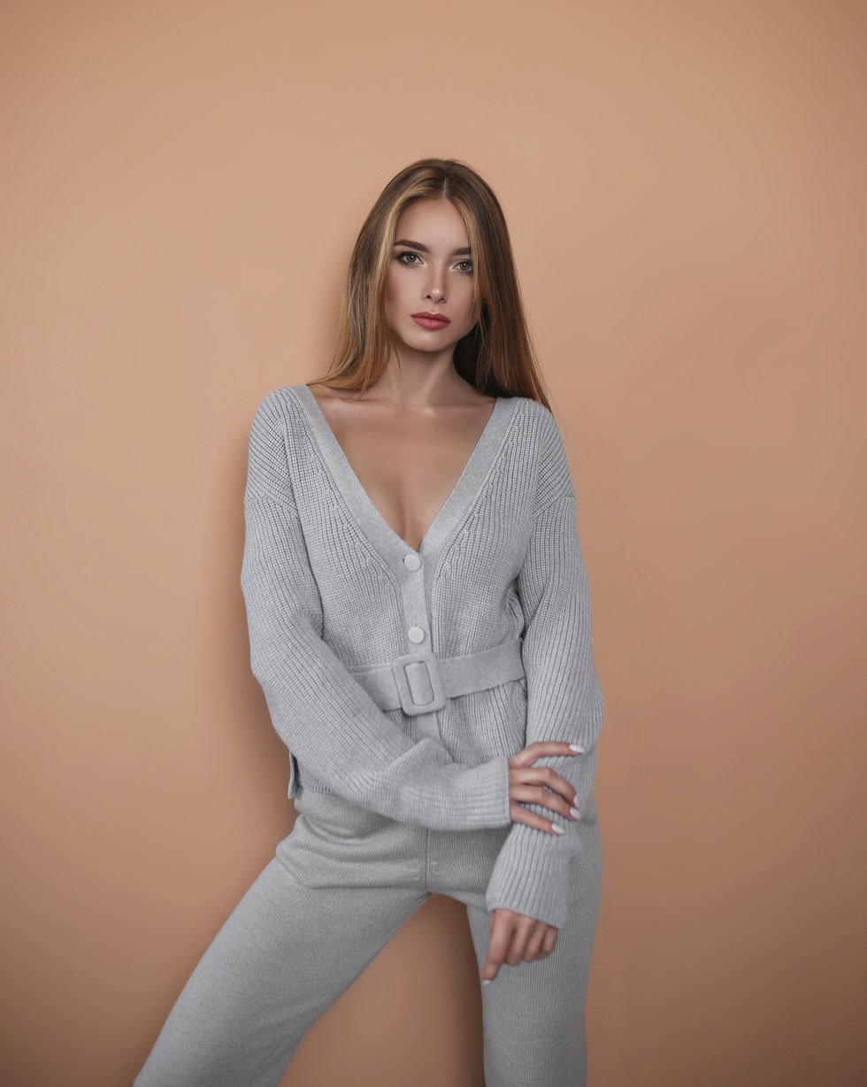 Кардиган из шерсти мериноса с пуговицами в цвете Ash (Limited collection)