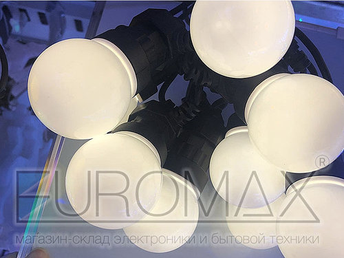 Гирлянда уличная 10 LED 5м бел.лампа (тепл. бел.)