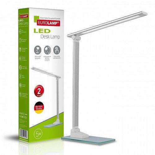 Светодиодный настольный светильник EUROLAMP LED в стиле хайтек 5W 5300-5700K (silver)