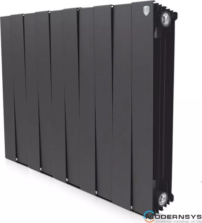 Радиатор Royal Thermo Piano Forte 4 секции (чёрный)