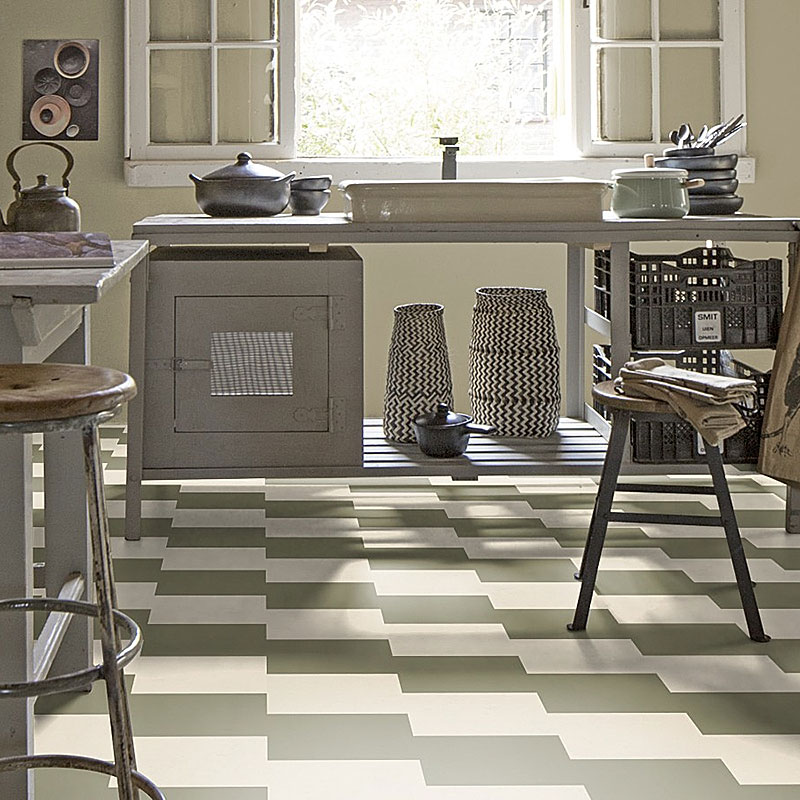 Forbo Marmoleum Click Square 300*300 333355 Rosemary Green