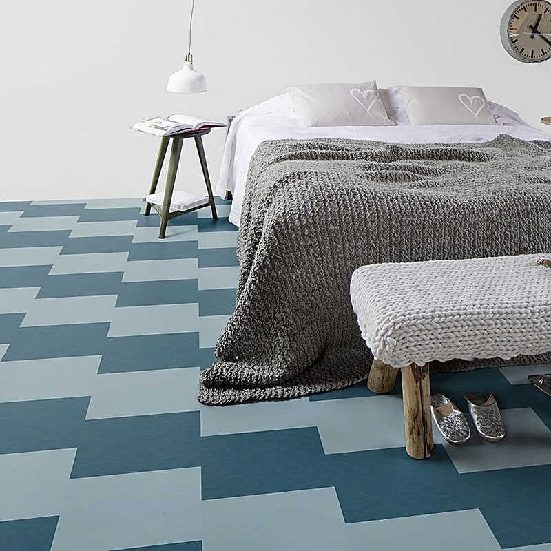 Forbo Marmoleum Click Square 300*300 333360 Vintage Blue
