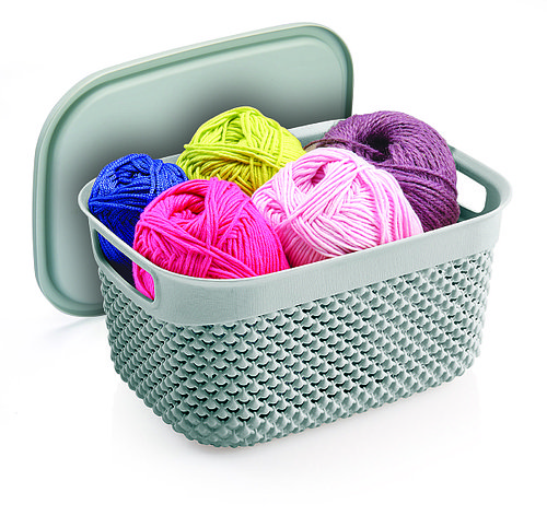 Корзина для хранения Drop Design с крышкой (23,5 x 17,5 x 12 см) 3,3 л