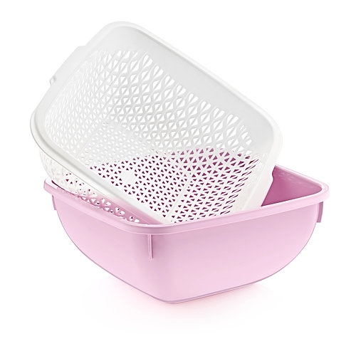 Дуршлаг с миской (24,5 X 24,5 X 11 CM) UCSAN plastik 4 Л. M-090
