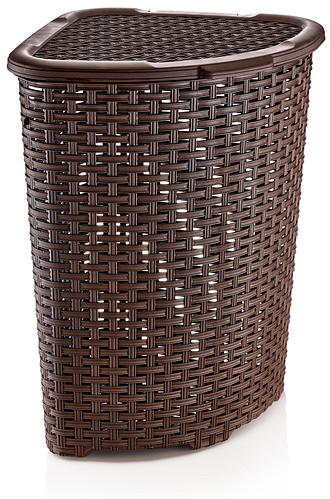 Корзина для белья РОТАНГ угловая DUNYA PLASTIK ТУРЦИЯ 52 л. 05005