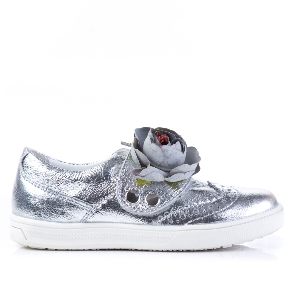 Броги серебрянные для девочки
