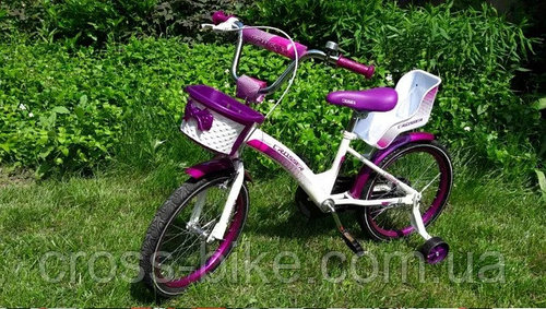Детский двухколесный велосипед Crosser KIDS bike 20 дюймов фиолетовый