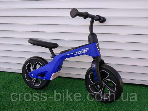Детский беговел (велобег) Crosser Balance Bike Looper 10 дюймов синий