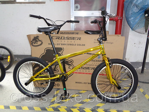 Велосипед трюковый BMX Crosser 20" gold Кроссер Голд