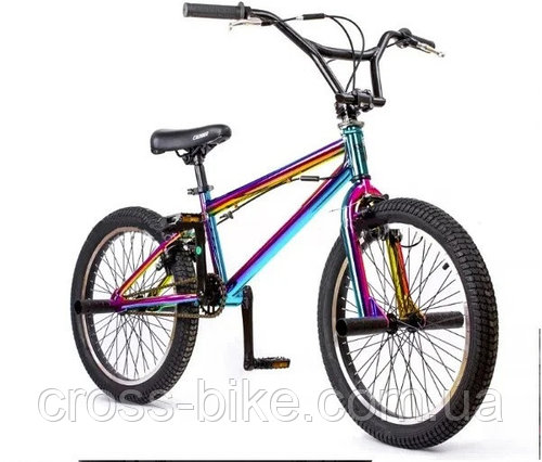 Велосипед bmx для подростка Crosser Rainbow 20" радужный