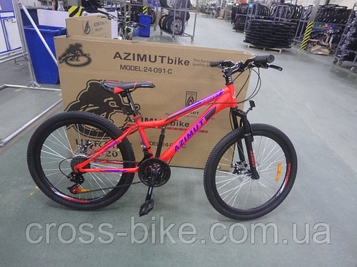 Подростковый спортивный велосипед Azimut Forest 24 рама 12,5 +