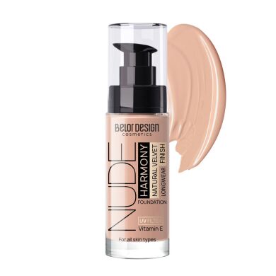 Белор Дизайн Тональний крем Nude Harmony UV filter, тон 204, 32г