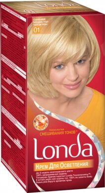 Крем для осветления волос Londacolor Professional технология смешивания тонов 01 Солнечный 130 мл