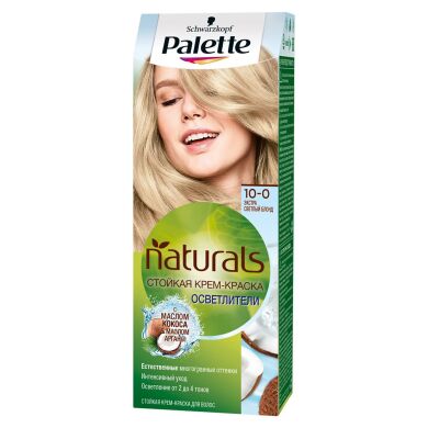 Крем-краска для волос Palette Naturals 10-0 Экстра Светлый Блонд 110 мл