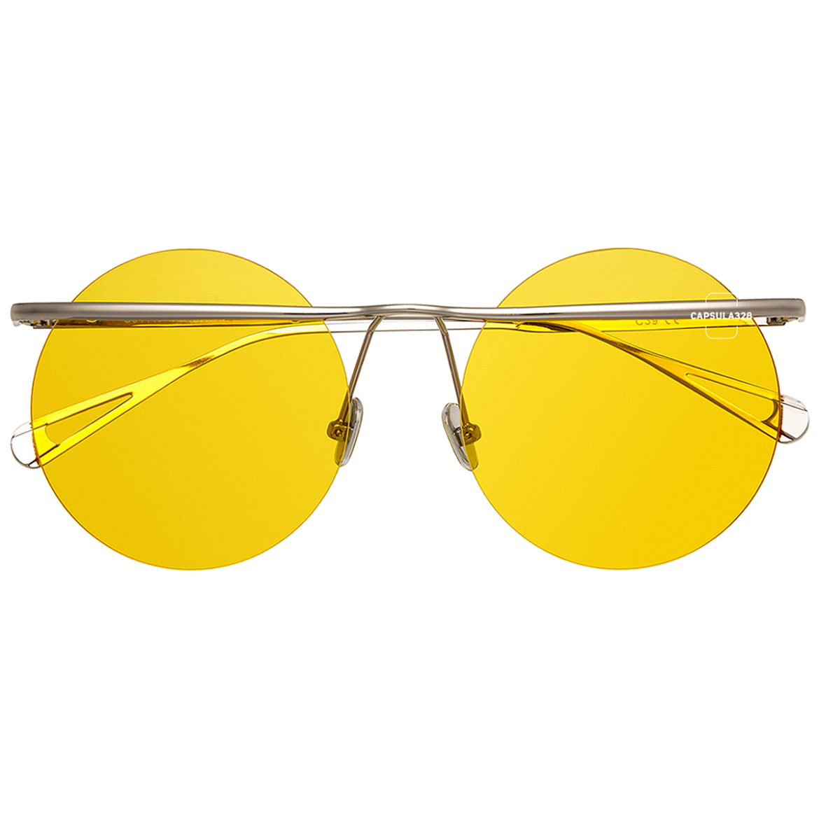 желтые круглые очки