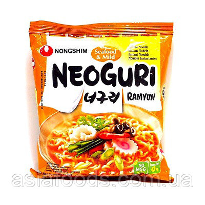 Лапша Рамен быстрого приготовления среднеострая с морепродуктами Mild Neoguri Ramyun Nong Shim 120 г