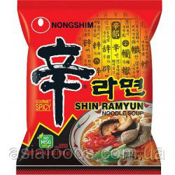 Лапша Рамен быстрого приготовления с грибами Shin Ramyun Nong Shim 120 г