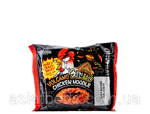 Лапша быстрого приготовления очень острая с курицей Volcano Chicken Paldo 140 г