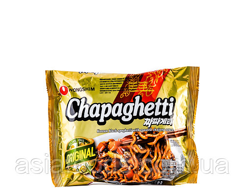 Лапша быстрого приготовления с черным соевым соусом "Чачжан" Chapaghetti Nong Shim 140 г