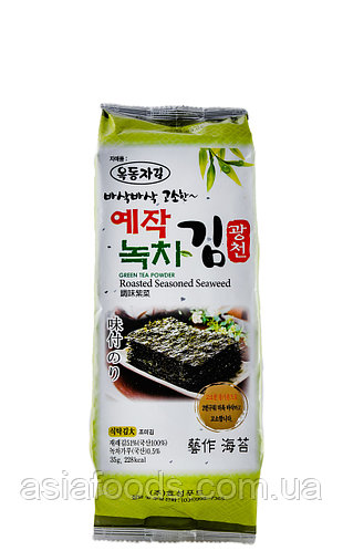 Нори снек с зеленим чаем Hyosung Food 35 г