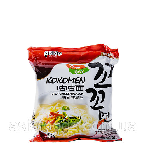 Лапша быстрого приготовления с курицей Kokomen Paldo 120 г