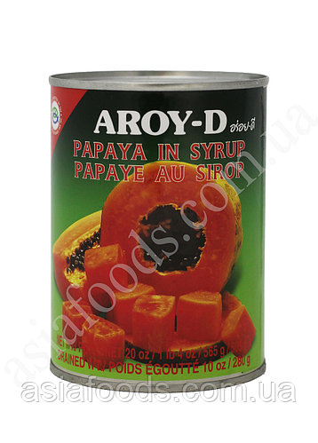 Папая в сиропе Aroy-D 565 г