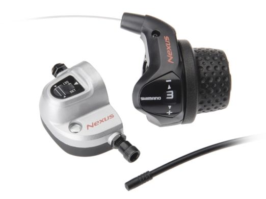 Шифтер Shimano NEXUS SL-3S41 3-скорости, черная + короткая грипса + трос