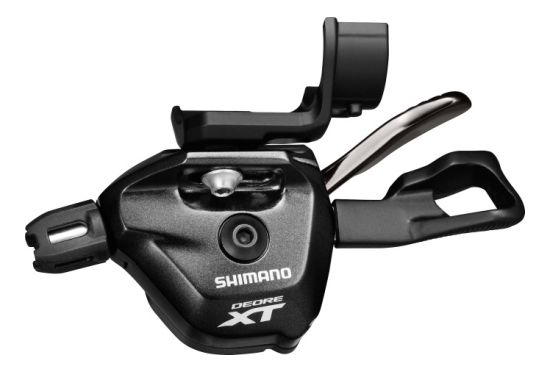 Шифтер Shimano DEORE XT SL-M8000 левый, 2/3 ск. монтаж на тормозную ручку I-Spec II
