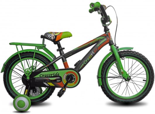 Велосипед CROSSRIDE Sport 16" Серый/Зеленый (Сp16BMX04)