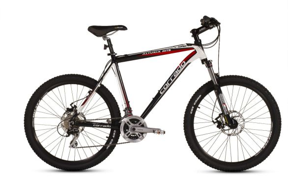 Велосипед CORRADO ALTURIX DB MTB 26" 16" Черный/Белый (C26MTB08 S)
