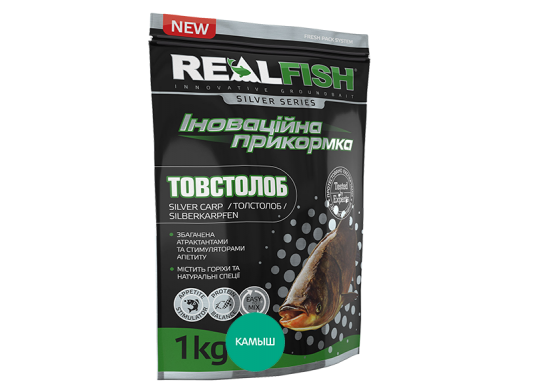 Прикормка Real Fish "Толстолоб" 1 кг. камыш