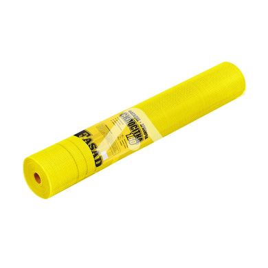 Сетка стеклотканевая BudMonster Fasad 160 г/м2 5x5 мм 1x50 м, желтая BudMonster