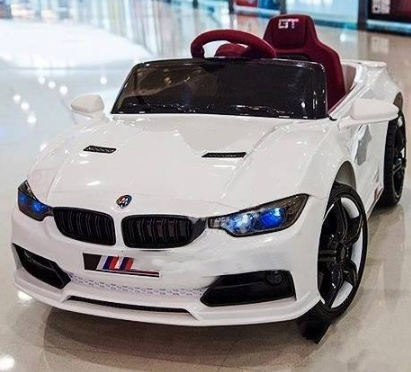 Детский электромобиль с пультом BMW T-7633 белая