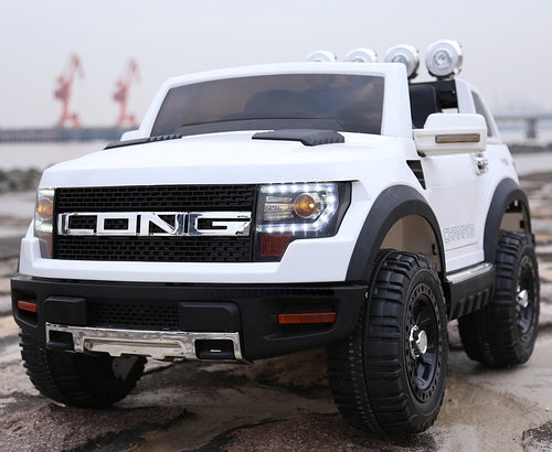 Детский электромобиль с пультом джип Ford Long T-7819 белый