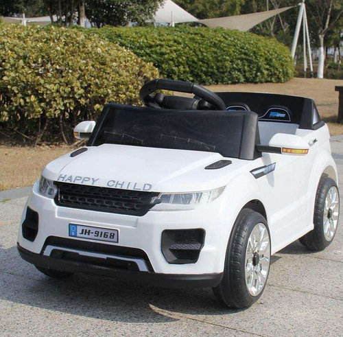 Детский электромобиль с пультом джип Land Rover T-7817 белый