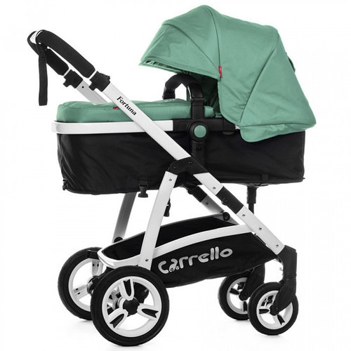 Коляска прогулочная для новорожденных 2 в 1 CARRELLO Fortuna CRL-9001 Forest Green с матрасом