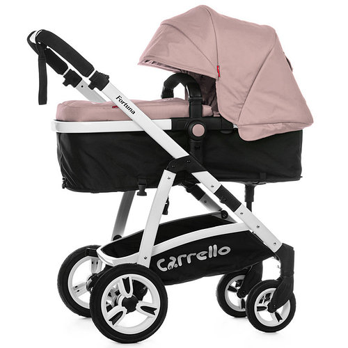 Коляска прогулочная для новорожденных CARRELLO Fortuna CRL-9001 Coral Pink 2в1 c матрасом