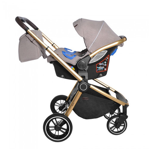 Коляска универсальная 3 в 1 с автокреслом CARRELLO Epica CRL-8511 Almond Beige +дождевик