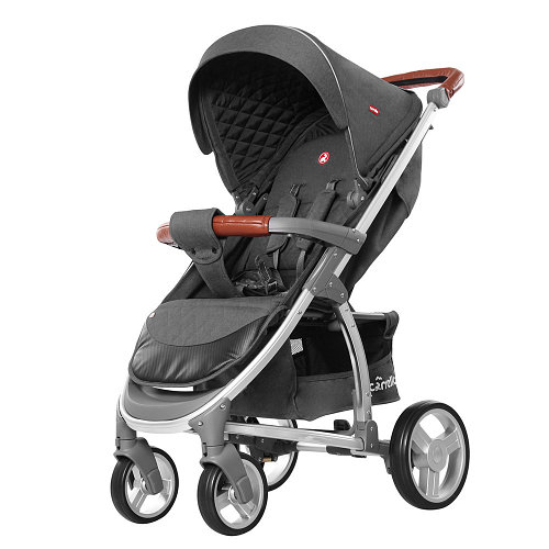 Коляска прогулочная с амортизацией CARRELLO Vista CRL-8505 Steel Gray в льне +дождевик