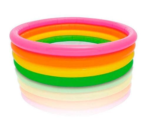 Intex Бассейн 56441 NP "Радуга" (6) 4 кольца, размером 168-45см, объём: 780л при наполнении 80%, от 3 лет