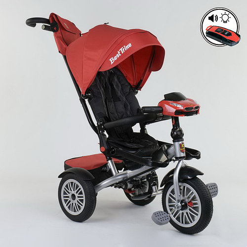 Велосипед трехколесный с родительской ручкой 9288 В - 3696 Best Trike
