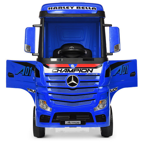 Детский электромобиль-фура- грузовик Mercedes-Benz Actros M 4208EBLR-4 Синий