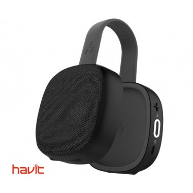 Водонепроницаемая ударопрочная портативная колонка HAVIT HV-E5 black/gray с подключением TWS и функцией Power Bank (24740)