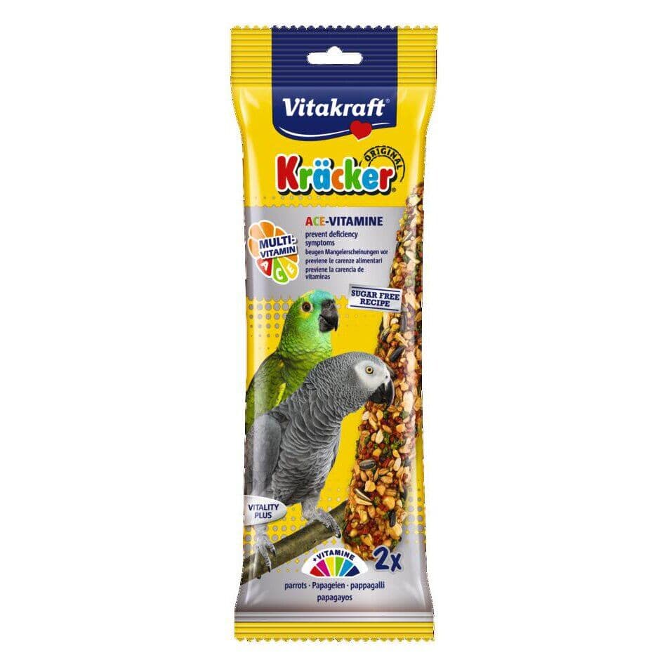 Мультивитаминные лакомства для крупных попугаев Vitakraft «Kracker Original Multi-Vitamin» 180 г / 2 шт.