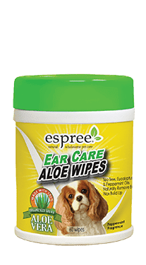 Салфетки ESPREE Aloe Ear Care Pet Wipes Для удаления ушной серы и устранения неприятных запахов. 60шт