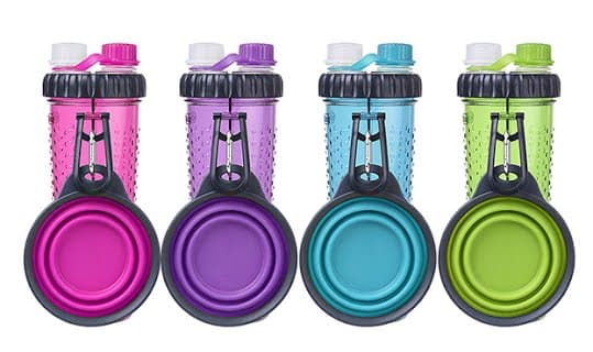 Бутылка двойная DEXAS H-Дуо под жидкось с роскладной миской