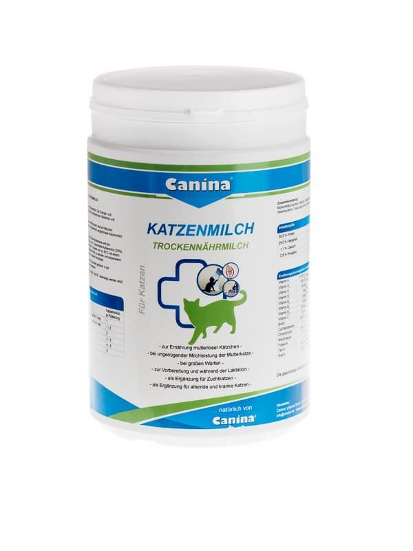 Заменитель молока для кошек Canina Katzenmilch для взрослых котов и котят с первых дней жизни