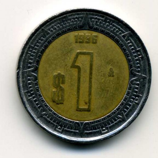 1 Песо, Мексиканские Соединенные Штаты, 1996 год