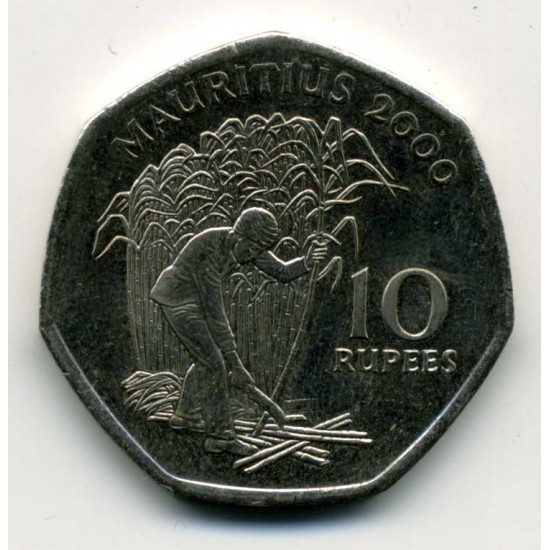 10 Рупий, Маврикий, 2000 год