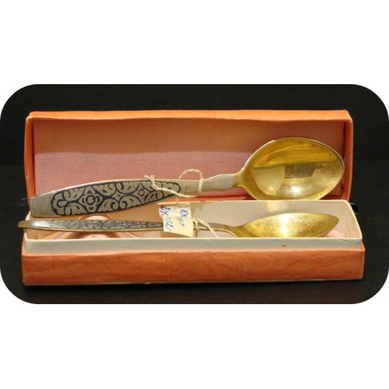Кофейные ложки, Серебро, Дагестан, 70-е - 80-е годы XX века